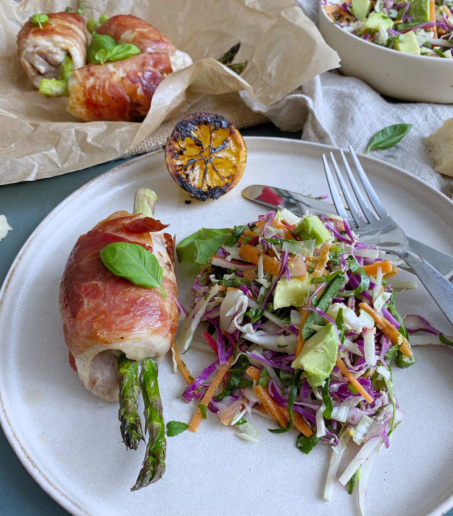 Frijsenborg lårfilet med asparges og parmesan